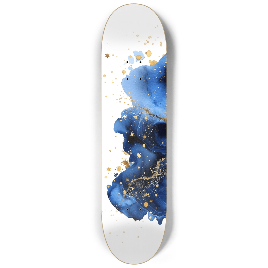 Abstract Deep Blue 1.0 - Skater Wall