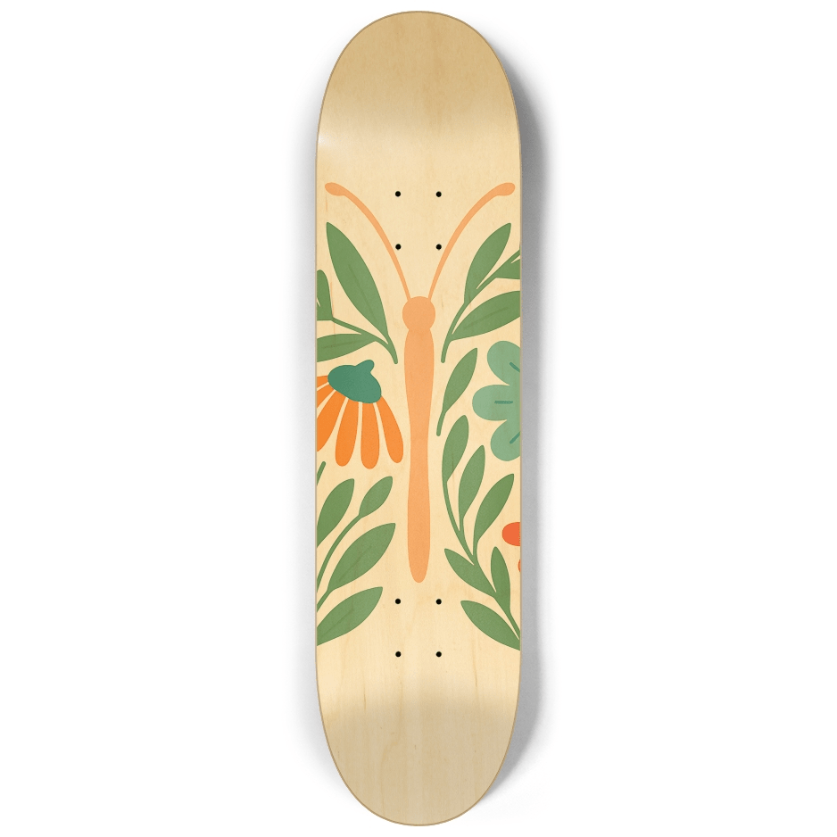 Abstract Floral 1.0 - Skater Wall