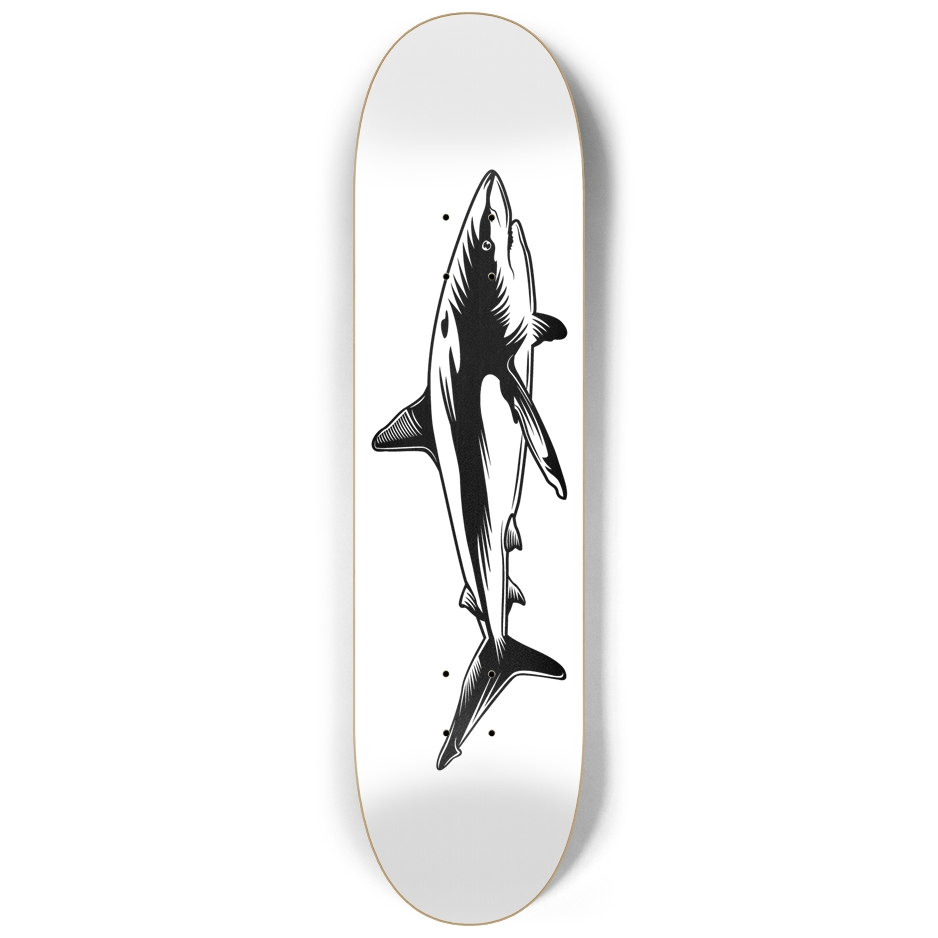 Monochrome Shark 1.0 - Skater Wall