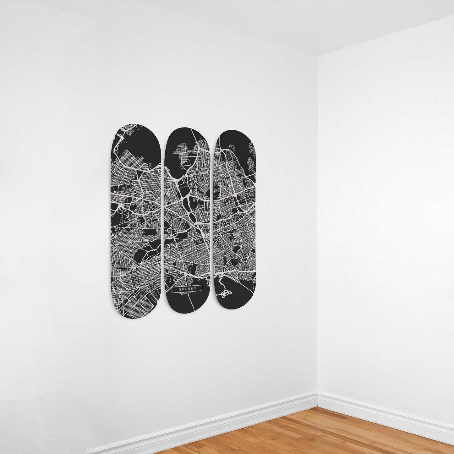 City Maps Queens (USA) - Skater Wall