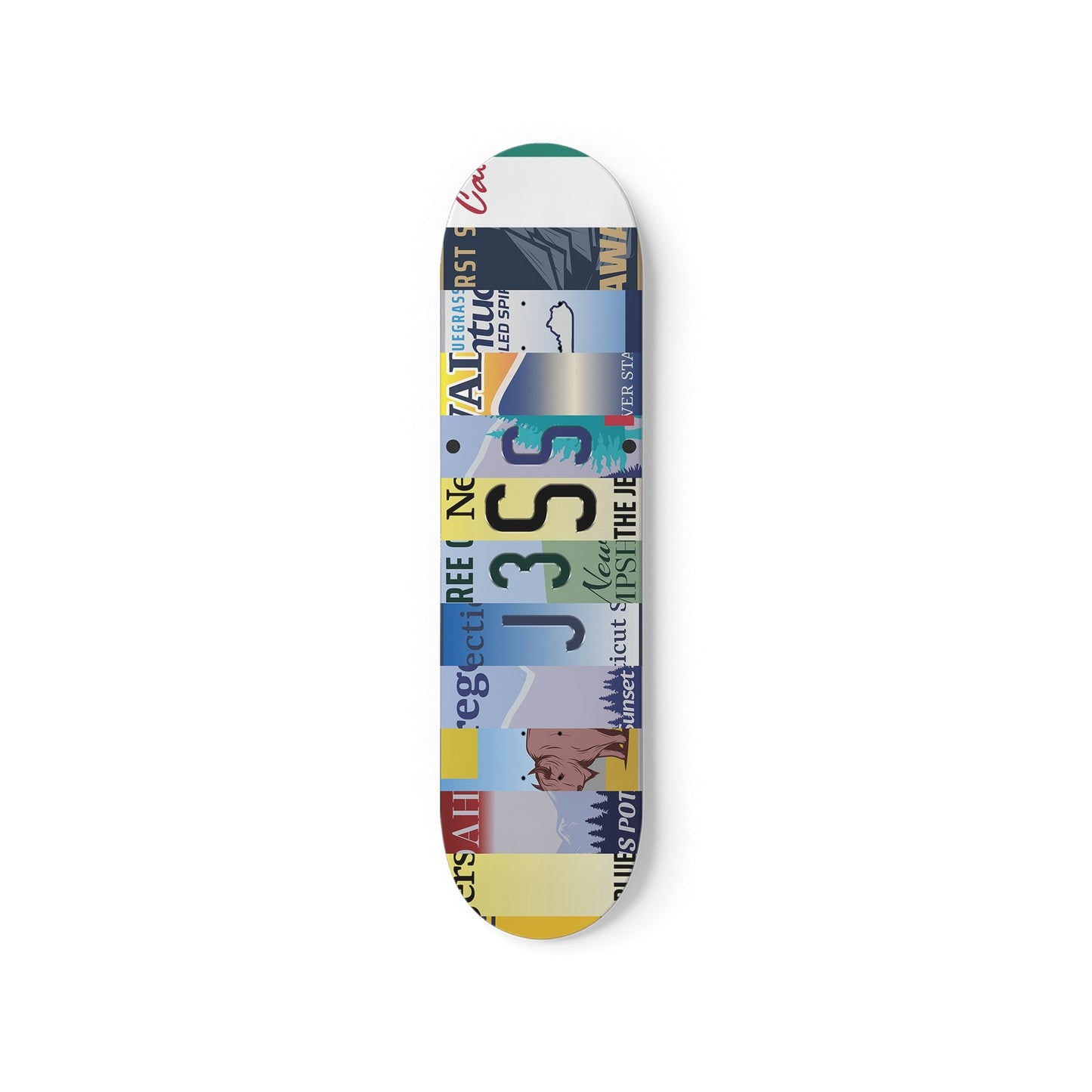 Personalised License Plate Decks Mix & Match - Skater Wall