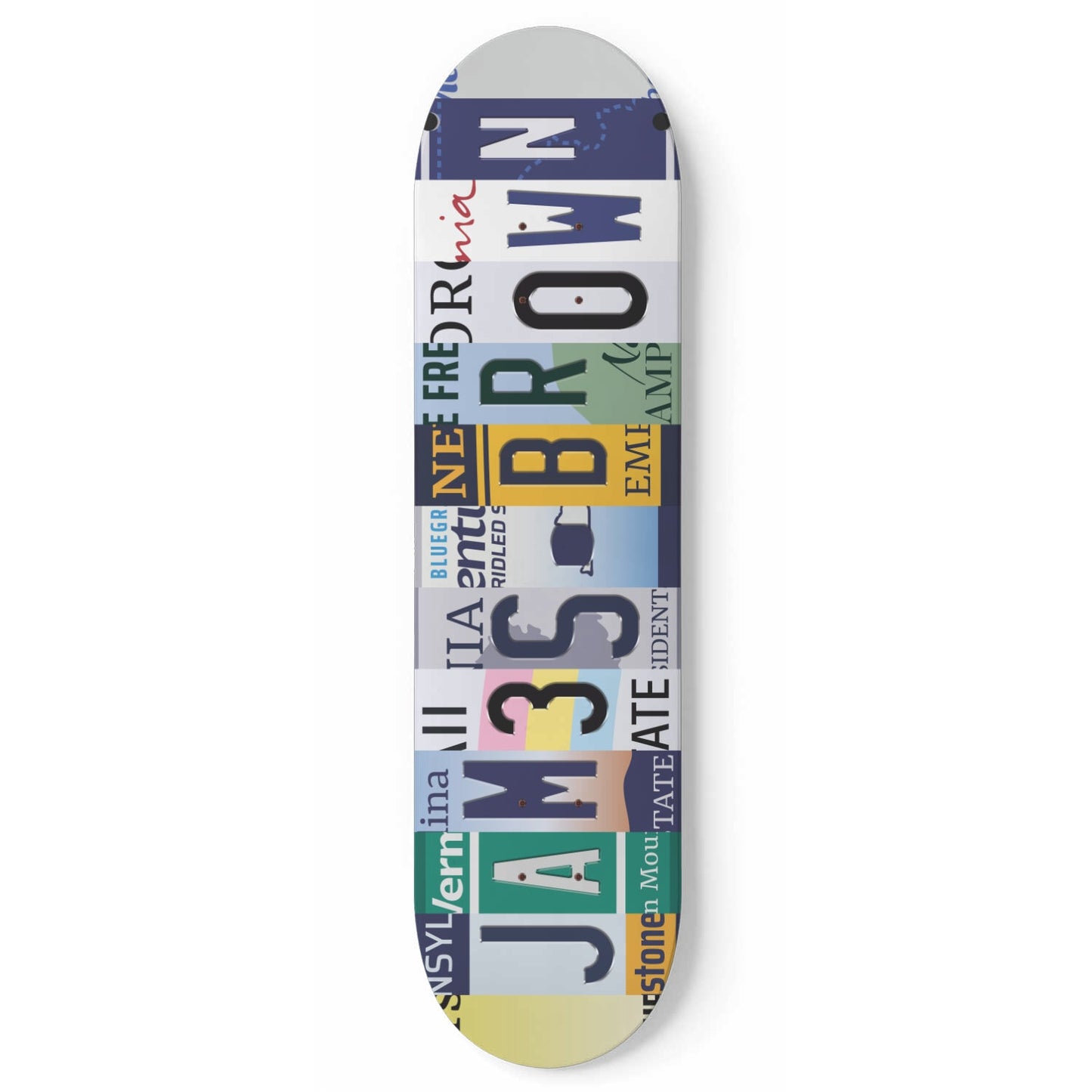 Personalised License Plate Decks Mix & Match - Skater Wall