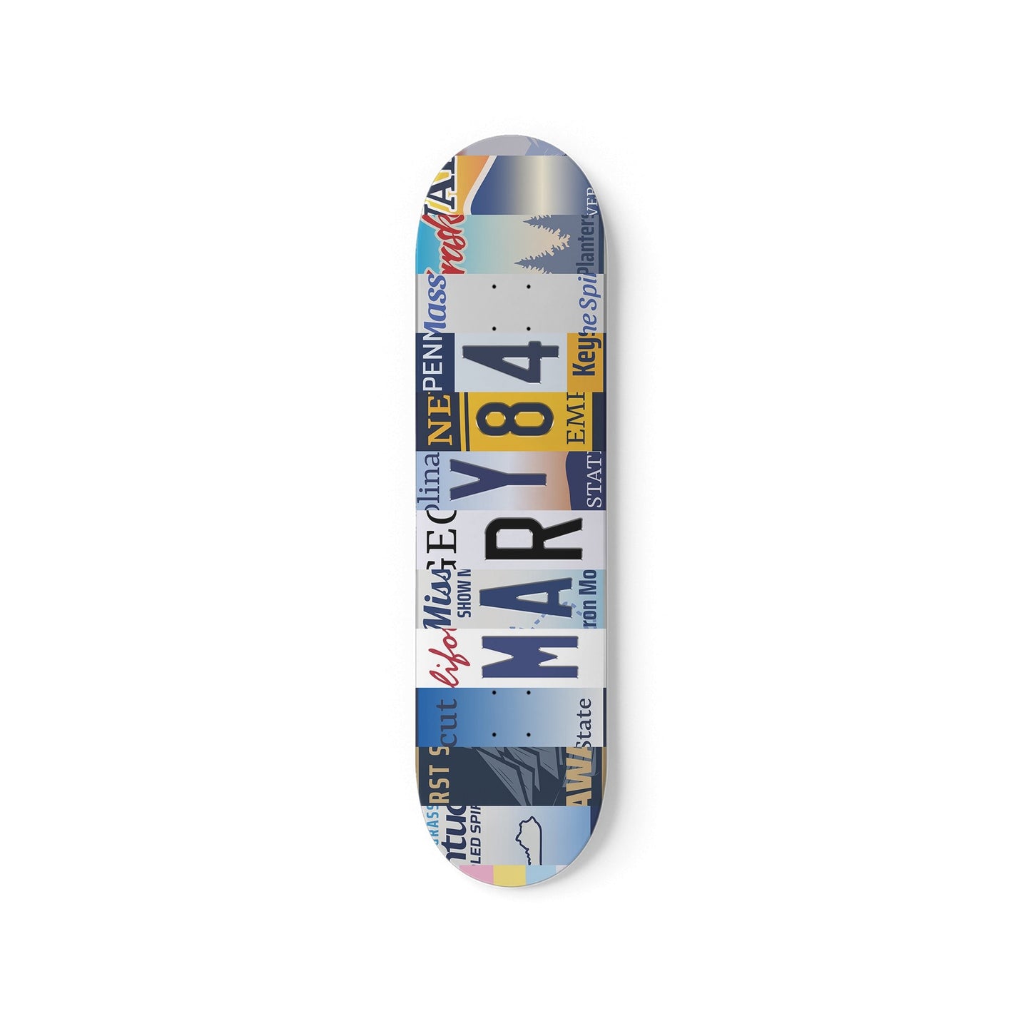 Personalised License Plate Decks Mix & Match - Skater Wall