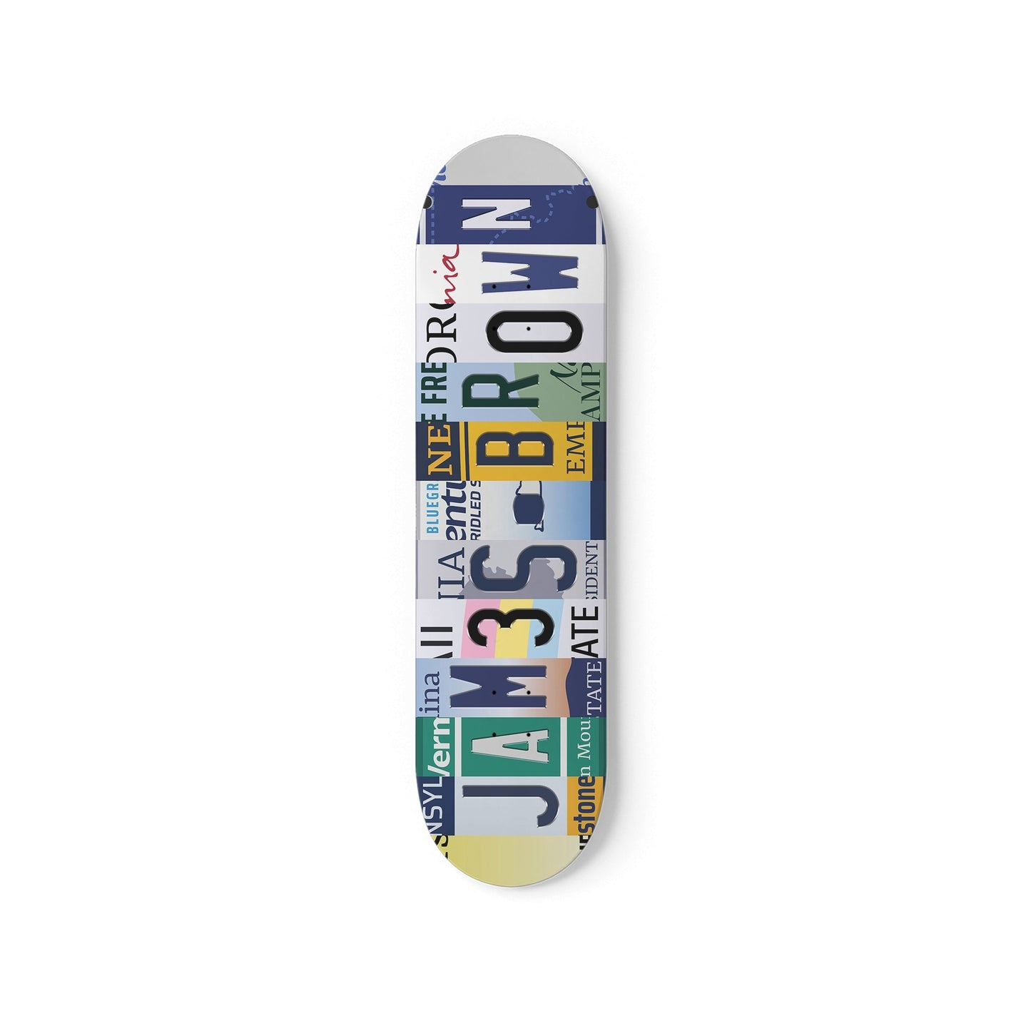 Personalised License Plate Decks Mix & Match - Skater Wall