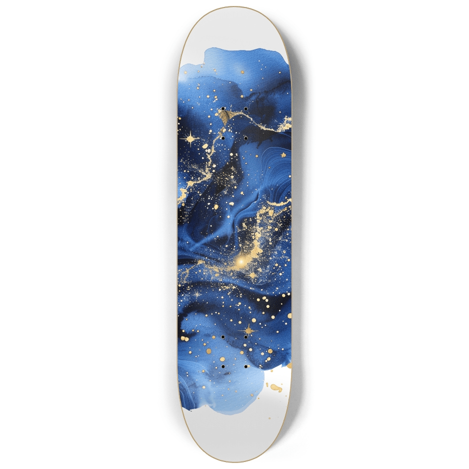 Abstract Deep Blue 1.0 - Skater Wall