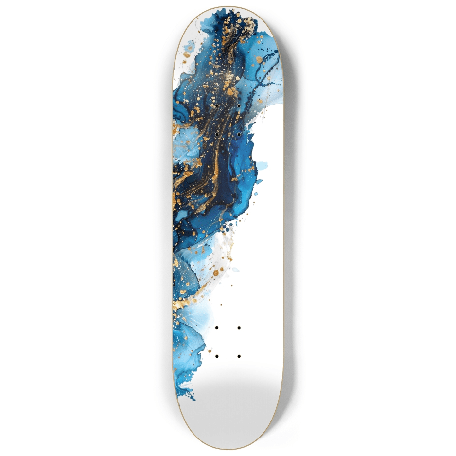 Abstract Deep Blue 3.0 - Skater Wall