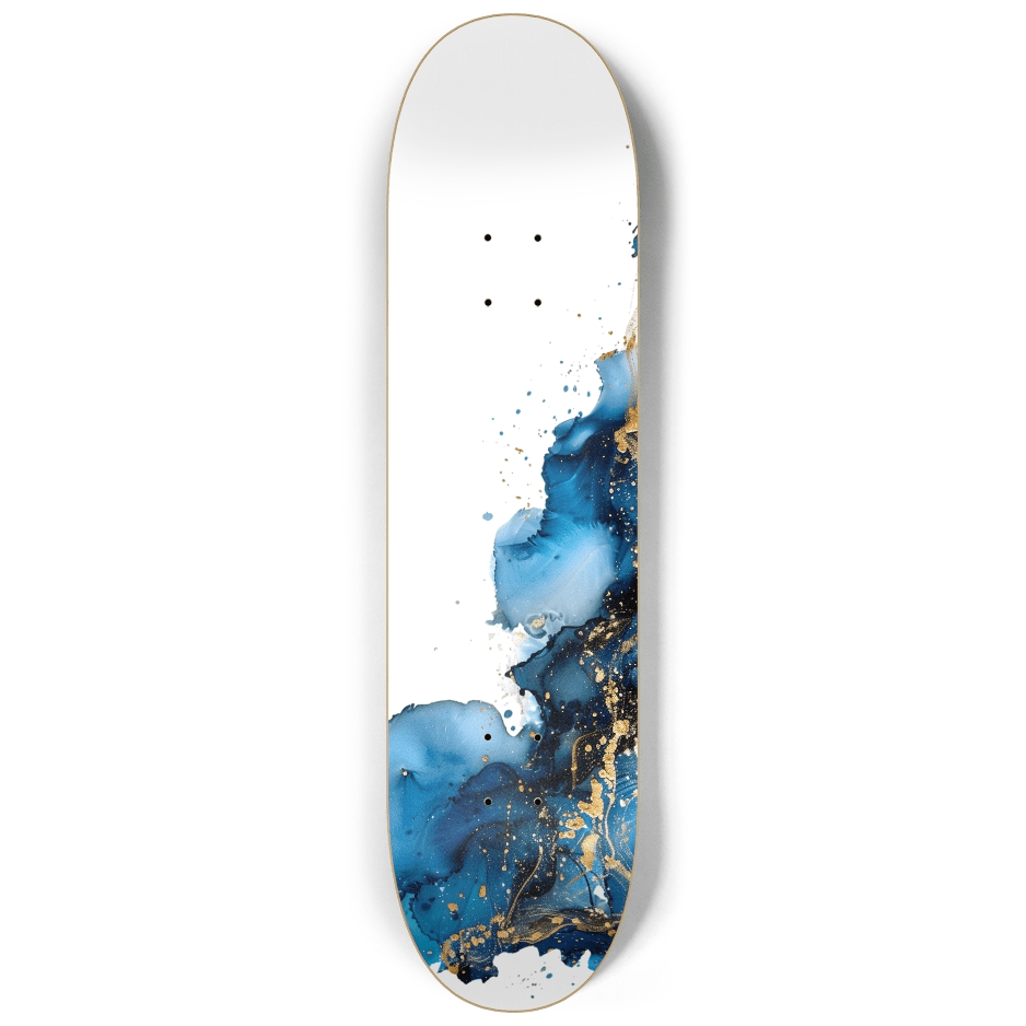 Abstract Deep Blue 3.0 - Skater Wall