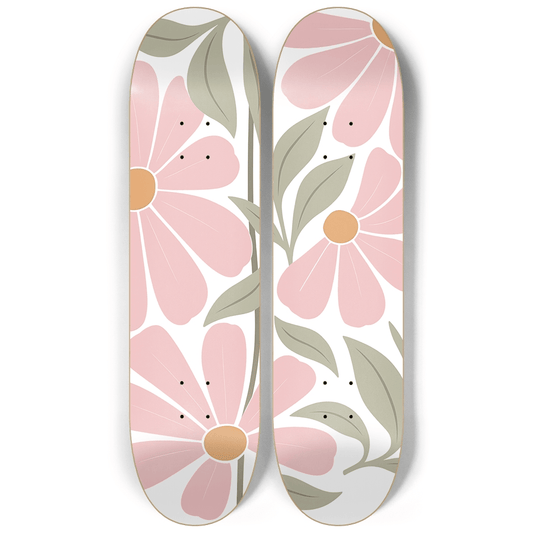 Abstract Floral 2.0 - Skater Wall