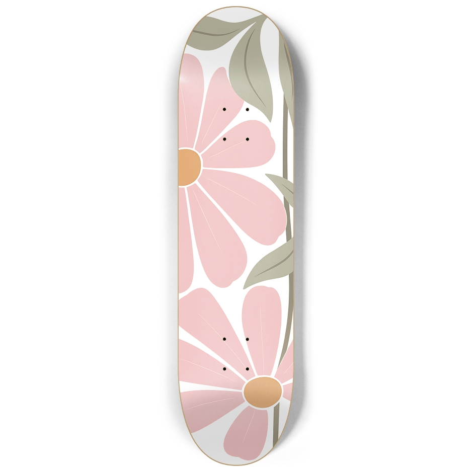 Abstract Floral 2.0 - Skater Wall