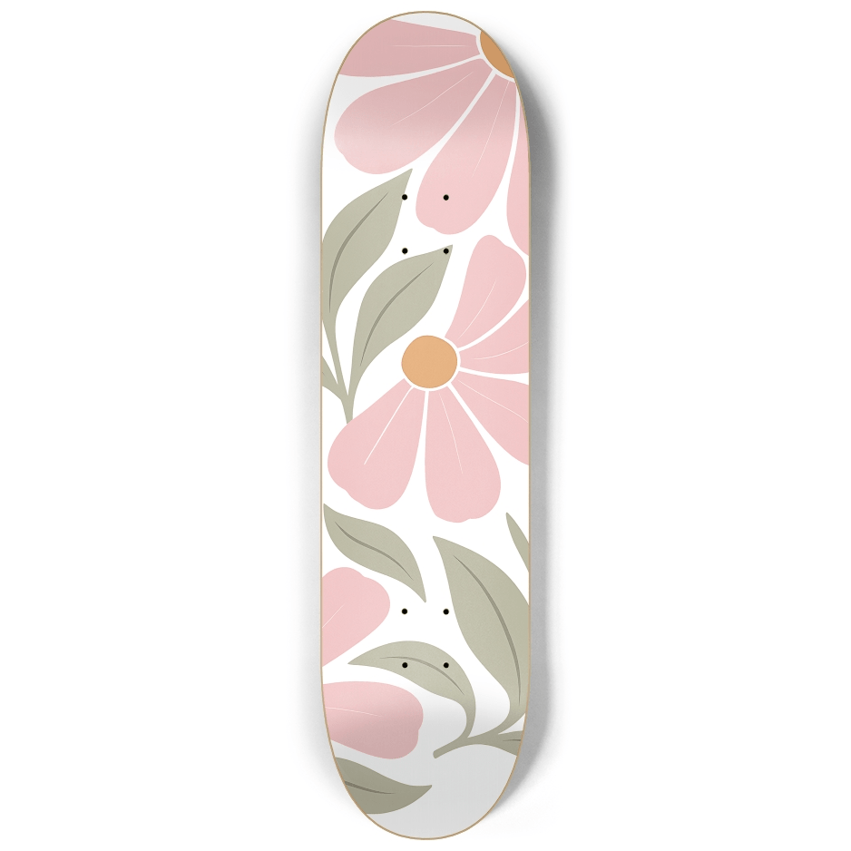 Abstract Floral 2.0 - Skater Wall