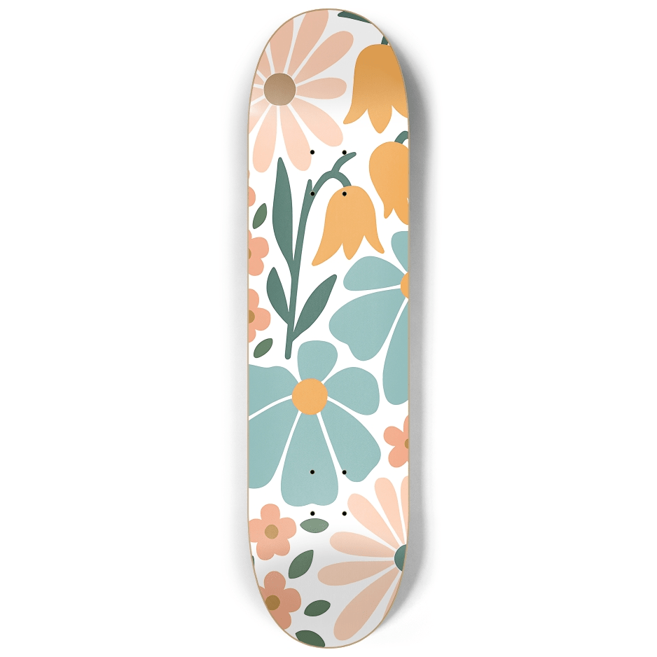 Abstract Floral 3.0 - Skater Wall