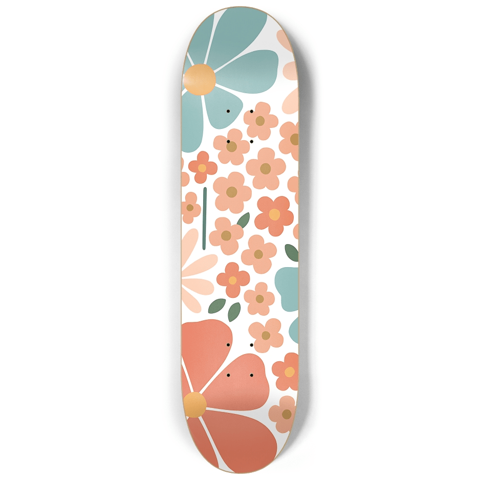 Abstract Floral 3.0 - Skater Wall
