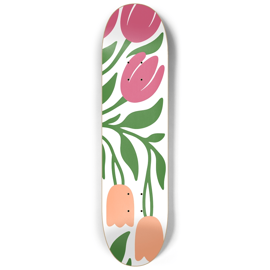 Abstract Floral 5.0 - Skater Wall