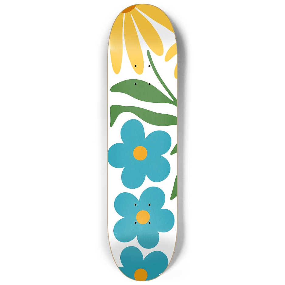 Abstract Floral 5.0 - Skater Wall