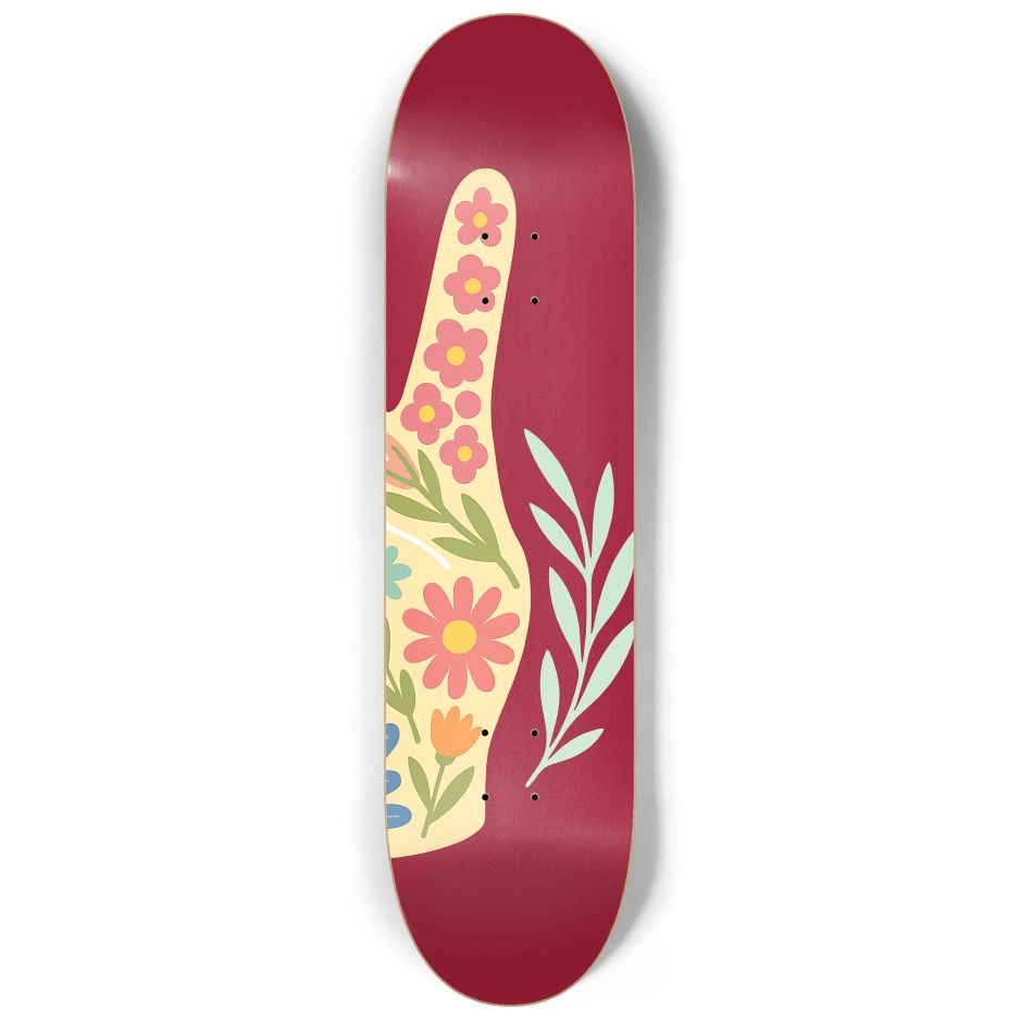 Abstract Floral 6.0 - Skater Wall