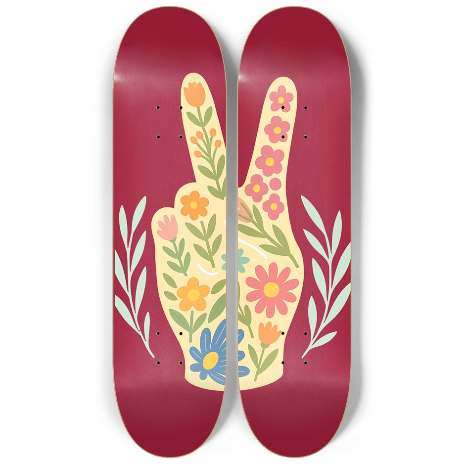 Abstract Floral 6.0 - Skater Wall