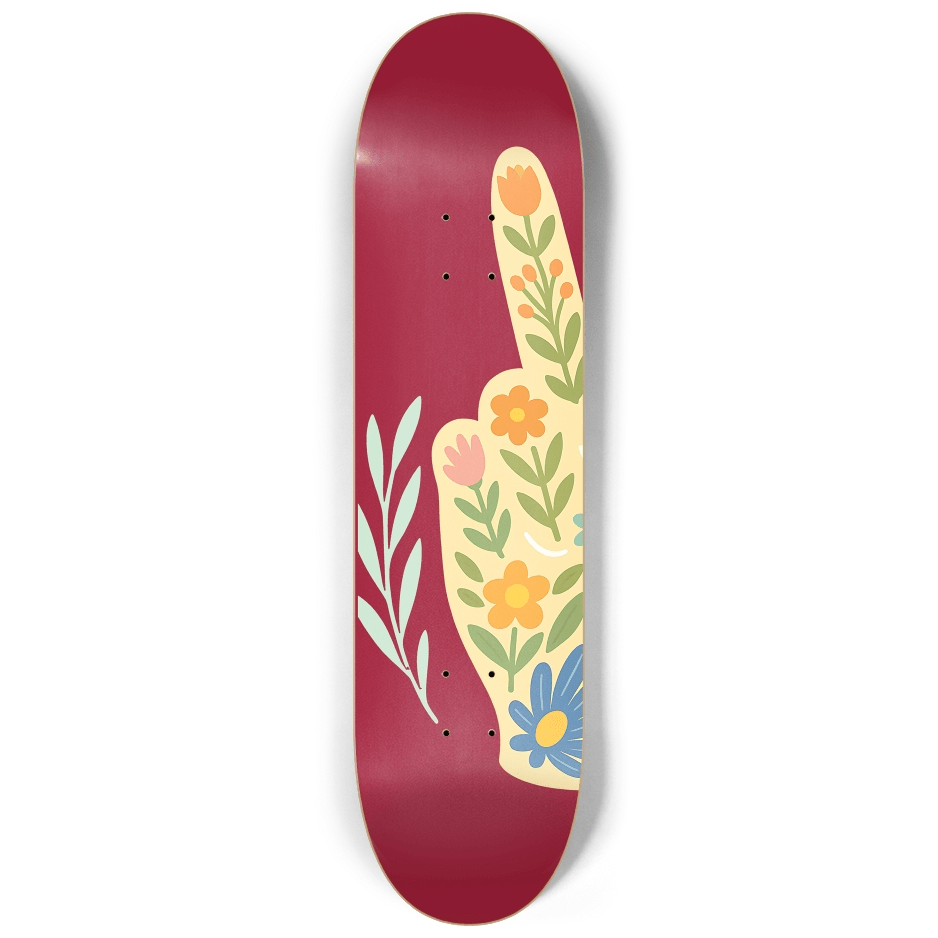 Abstract Floral 6.0 - Skater Wall