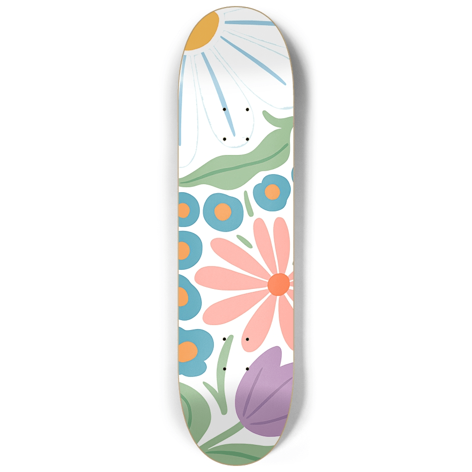 Abstract Floral 7.0 - Skater Wall