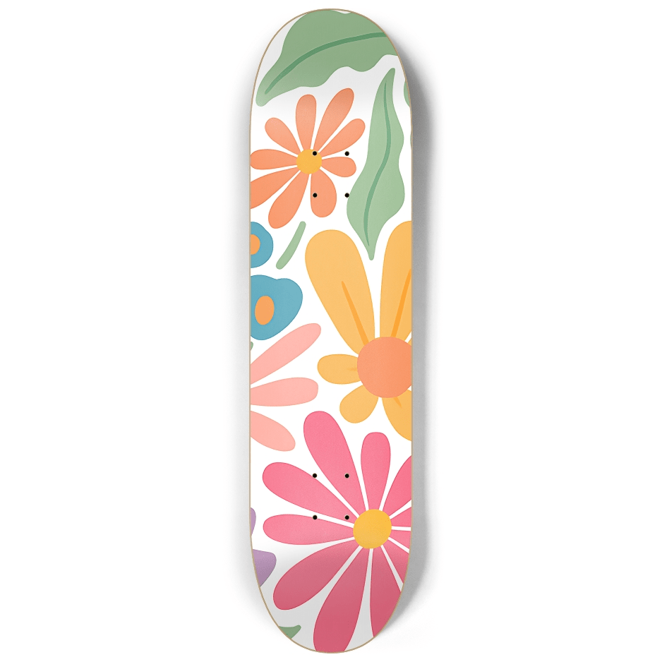 Abstract Floral 7.0 - Skater Wall