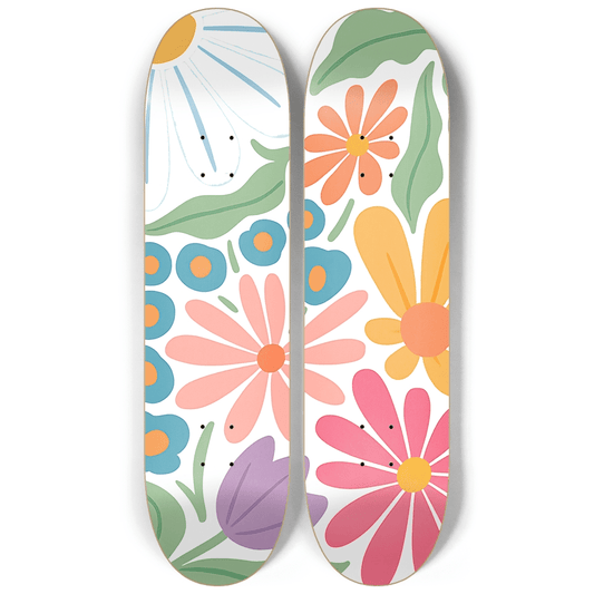 Abstract Floral 7.0 - Skater Wall