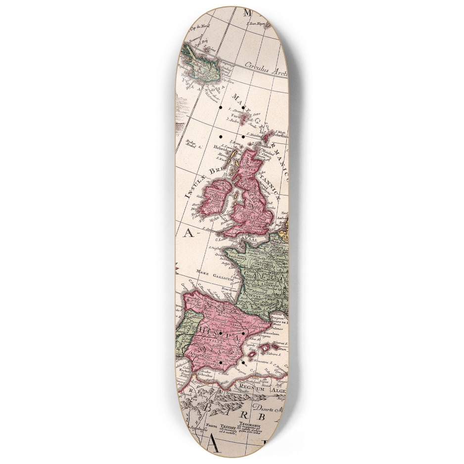 Antique Maps 2.0 - Skater Wall