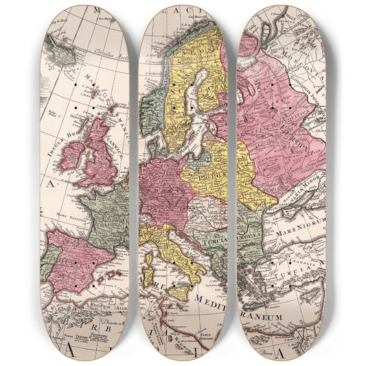 Antique Maps 2.0 - Skater Wall