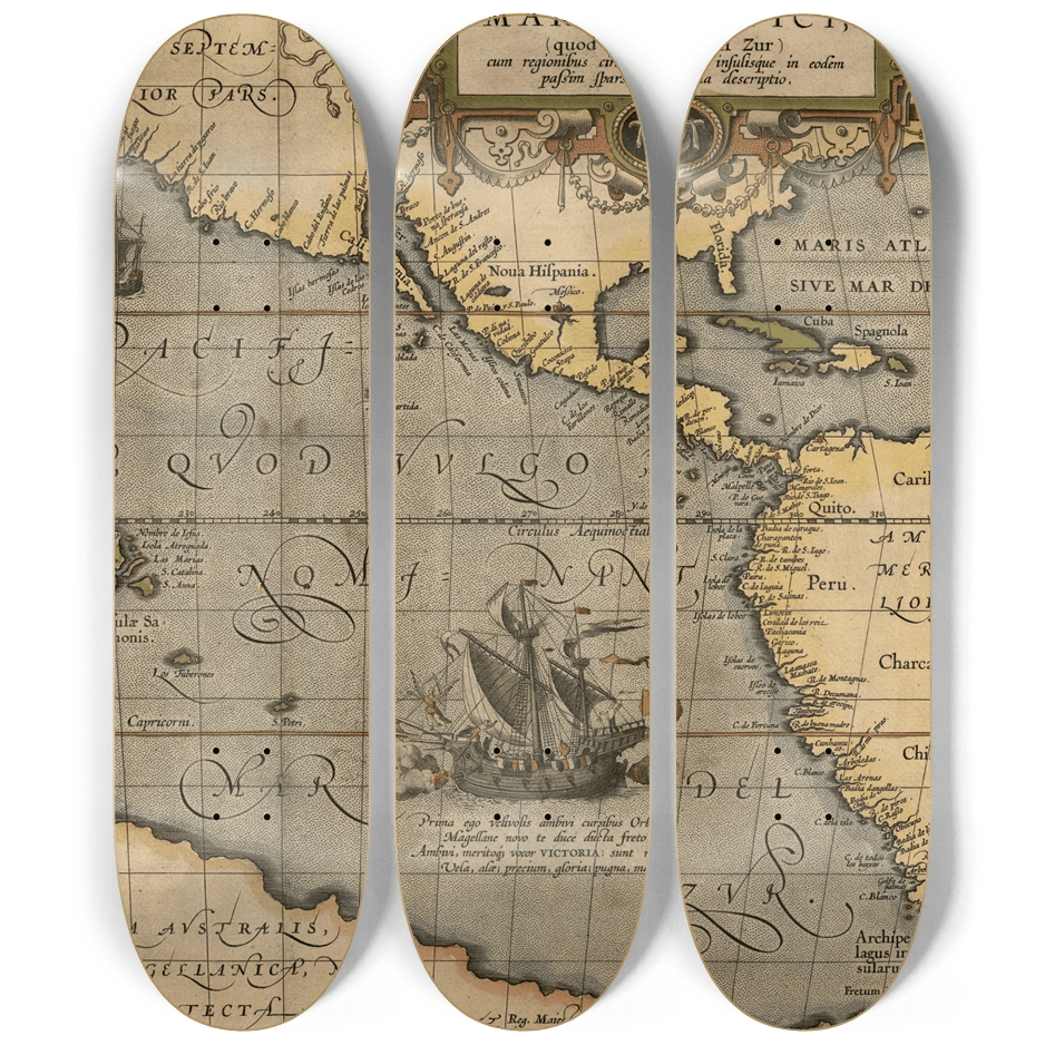 Antique Maps 3.0 - Skater Wall