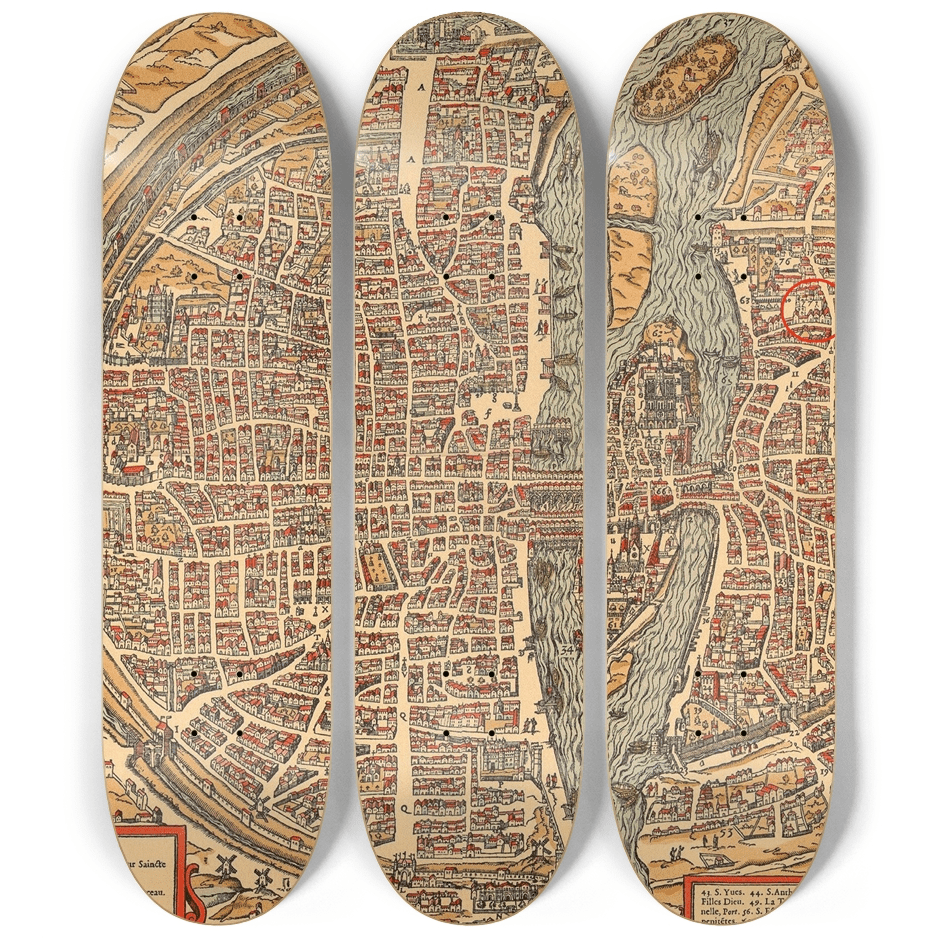 Antique Maps 4.0 - Skater Wall