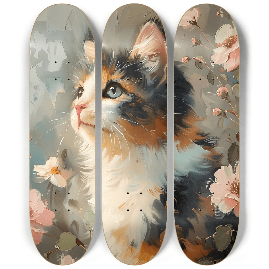 Oil Painted Cat 2.0 - Skater Wall
