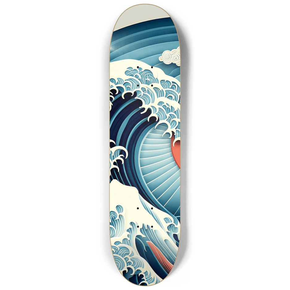 Ukiyo - e Wave 1.0 - Skater Wall