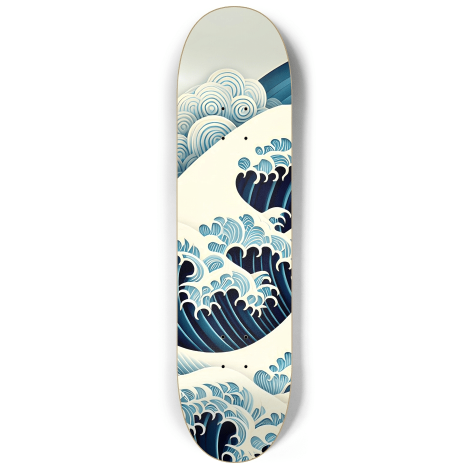 Ukiyo - e Wave 1.0 - Skater Wall