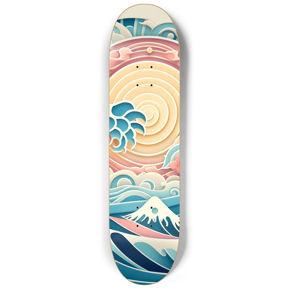 Ukiyo - e Wave 2.0 - Skater Wall