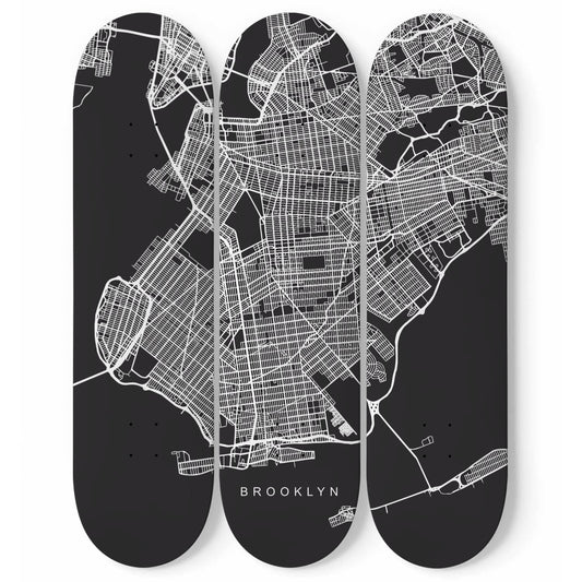 City Maps Brooklyn (USA) - Skater Wall