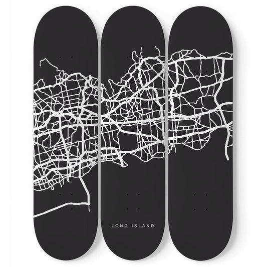 City Maps Long Island (USA) - Skater Wall
