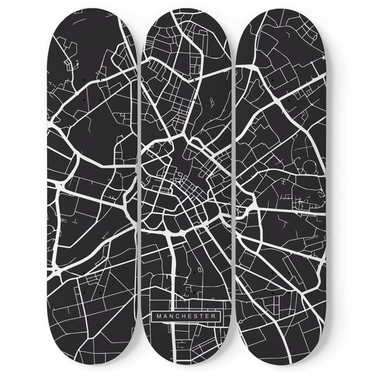 City Maps Manchester (UK) - Skater Wall