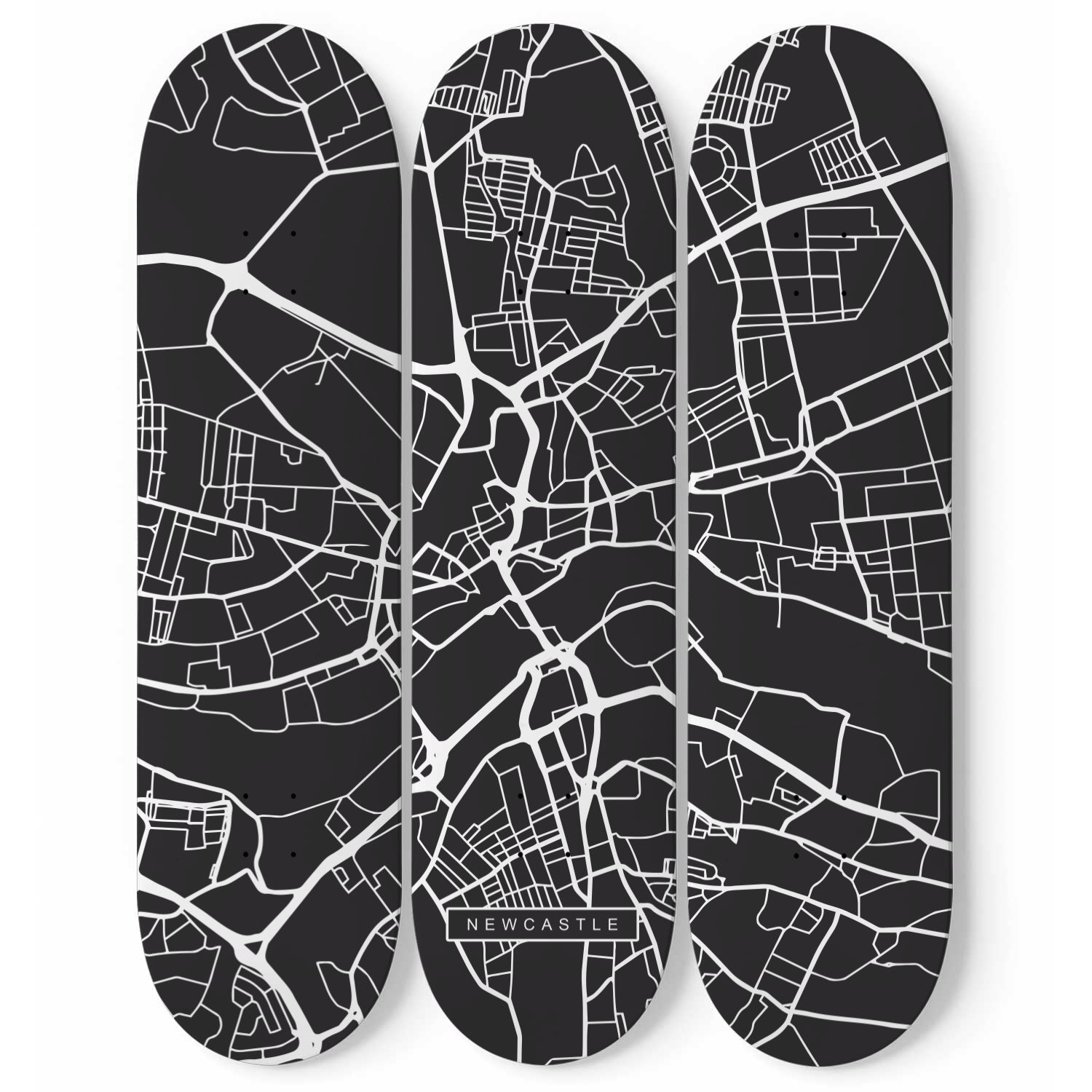 City Maps Newcastle (UK) - Skater Wall