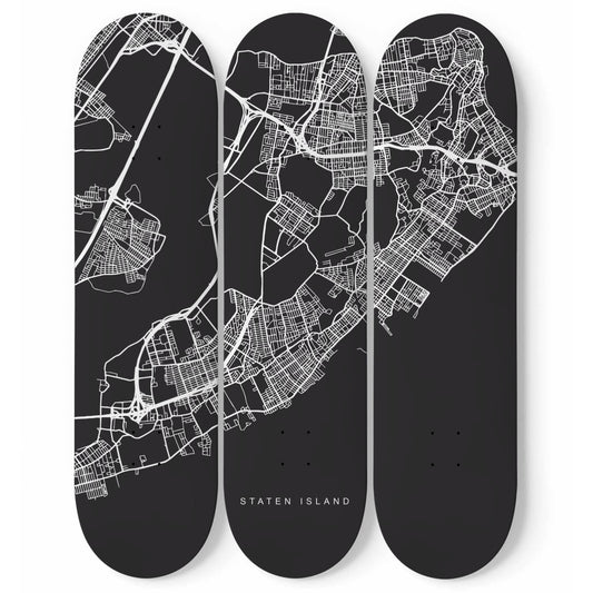City Maps Staten Island (USA) - Skater Wall