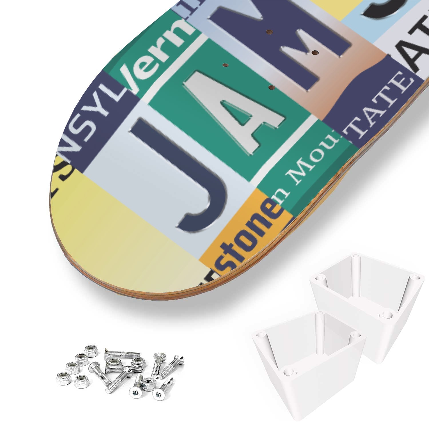 Personalised License Plate Decks Mix & Match - Skater Wall