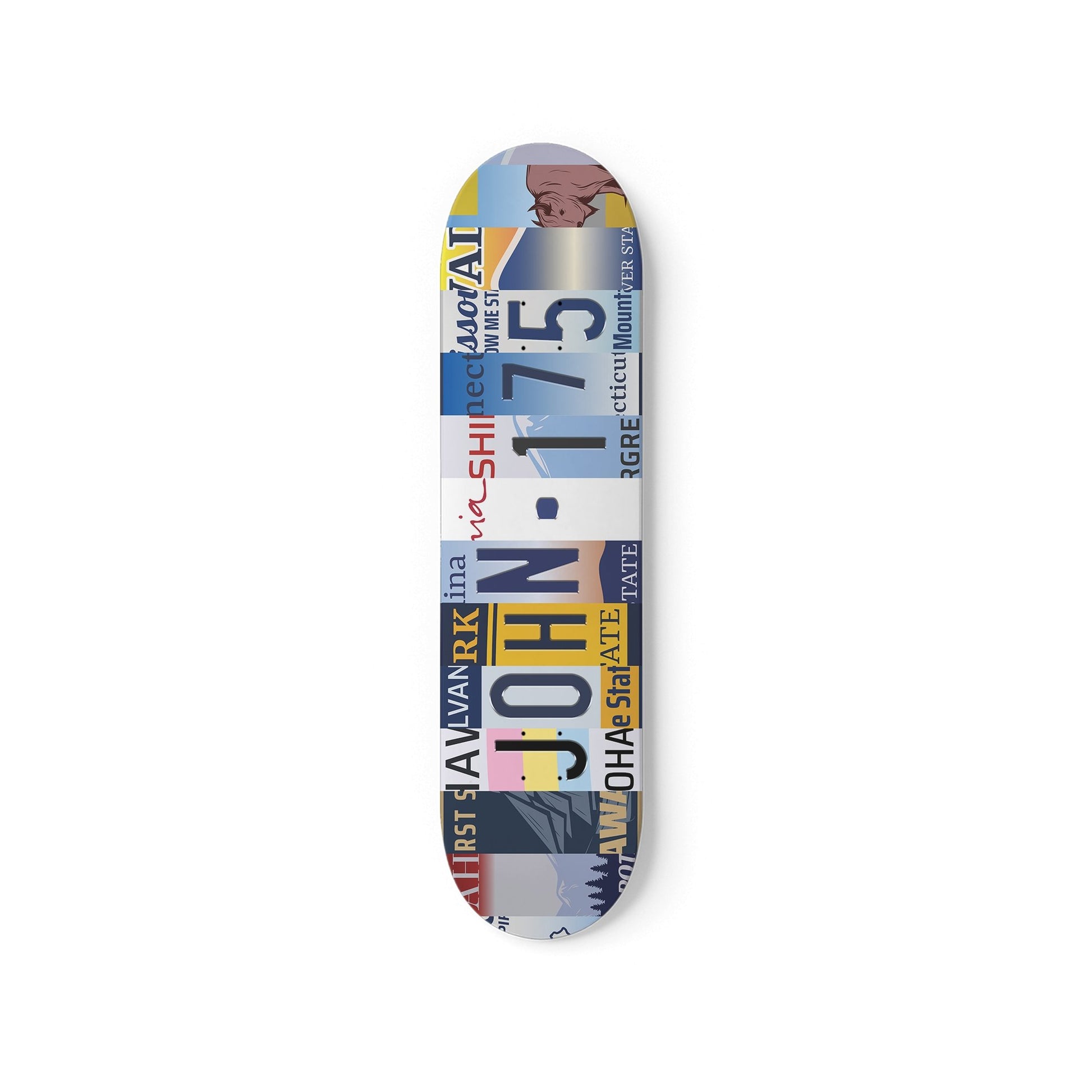Personalised License Plate Decks Mix & Match - Skater Wall