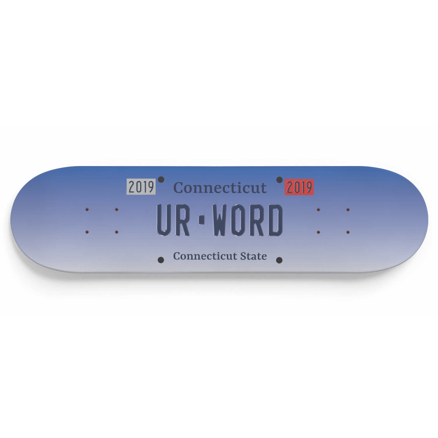 Personalised License Plates Connecticut (USA) - Skater Wall