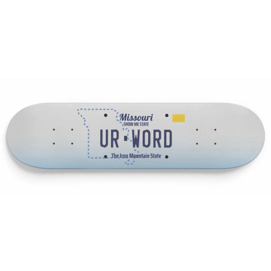 Personalised License Plates Missouri (USA) - Skater Wall