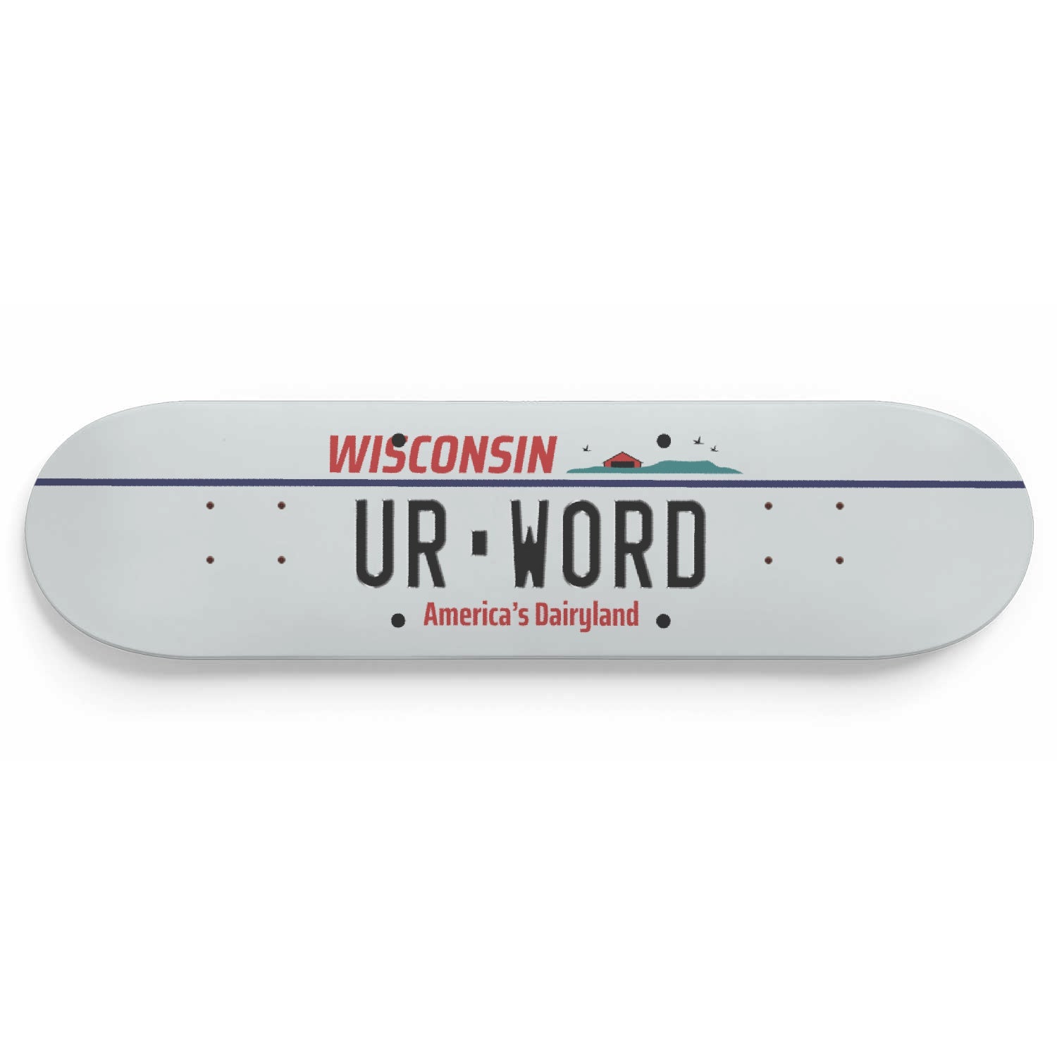 Personalised License Plates Wisconsin (USA) - Skater Wall
